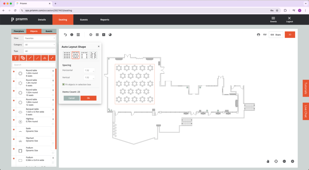 2D plan and design screenshot.